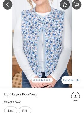 Floral vest
